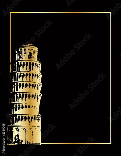 the vector pisa tower eps 8