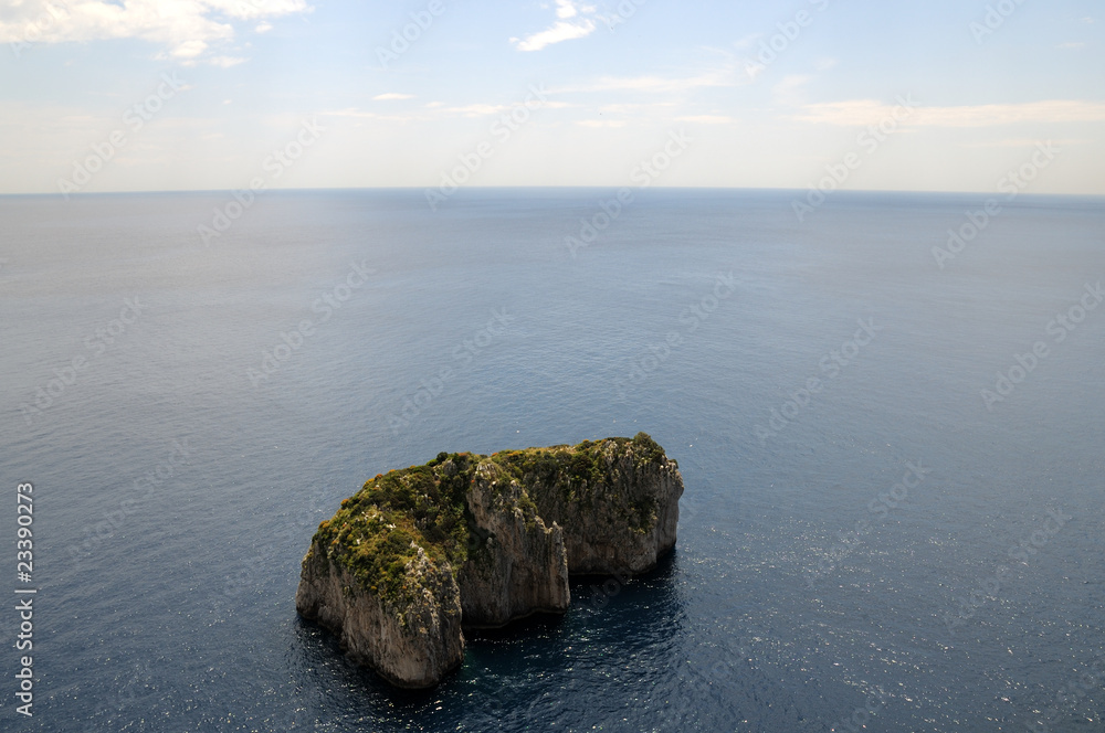 Cliff in Capri (Italy)