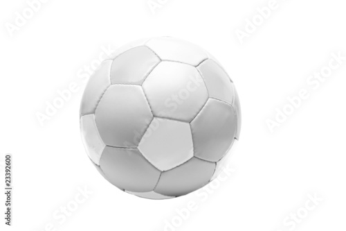 white soccer ball (isolated) photo