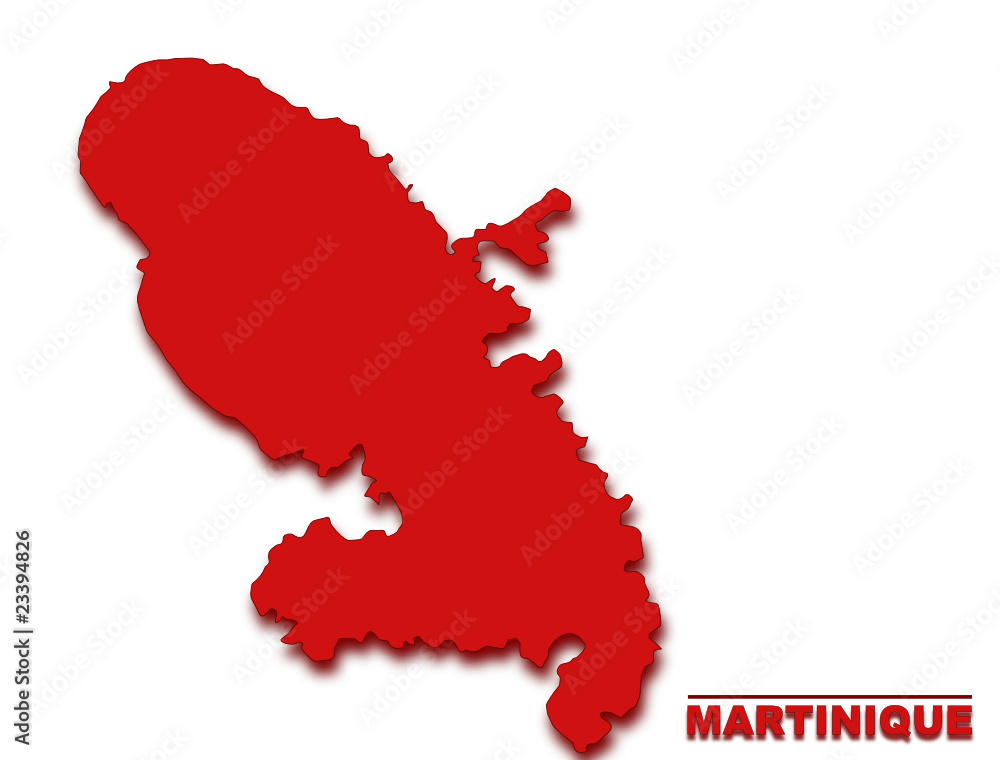 carte de la martinique Stock Vector | Adobe Stock