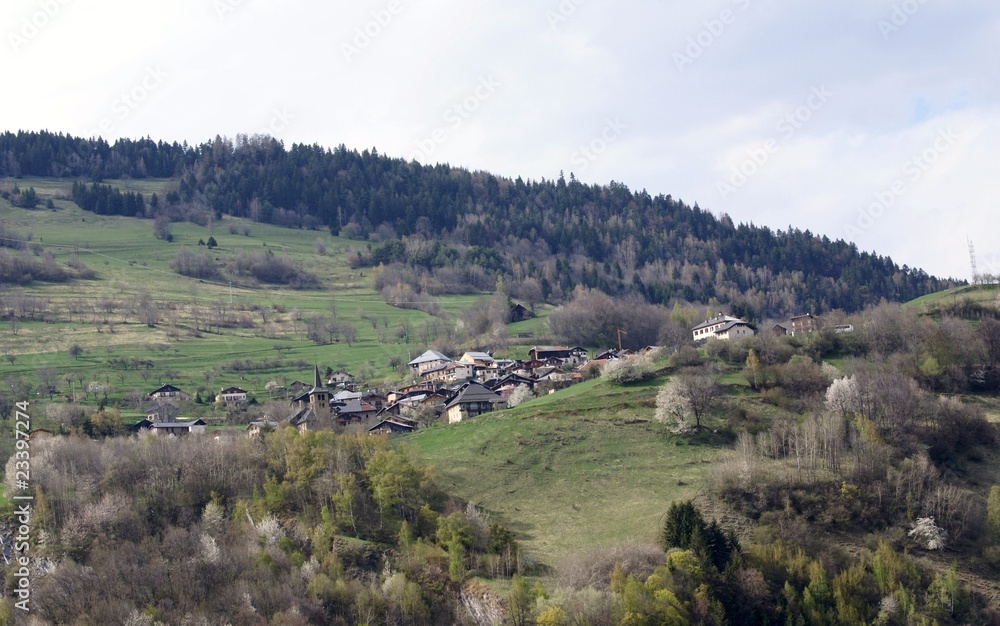 Naklejka premium Village