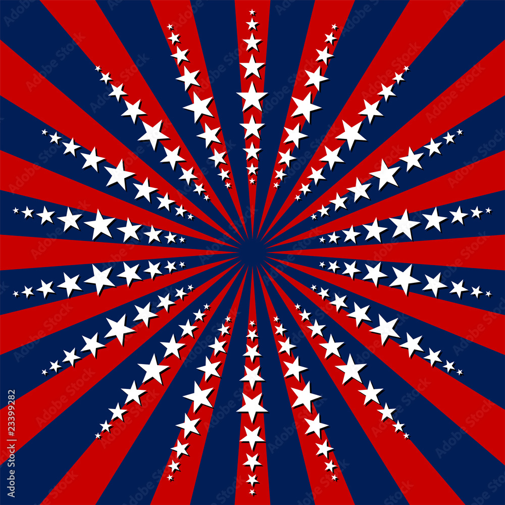 Fototapeta premium Stars and stripes. Fourth of July celebration theme.