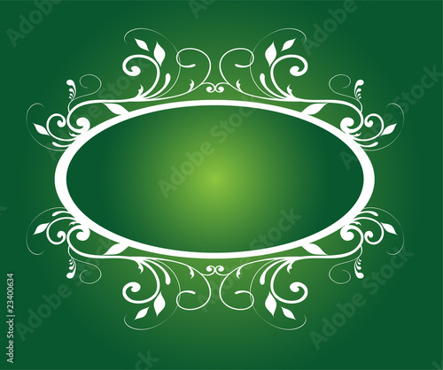 Floral frame with space for text