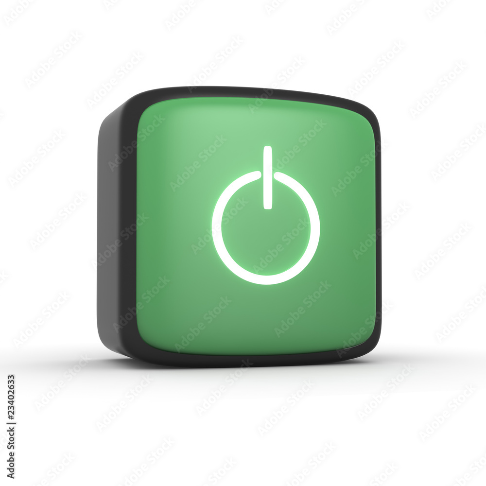 Start button black & green Start button black & green