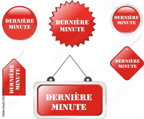 boutons dernière minute