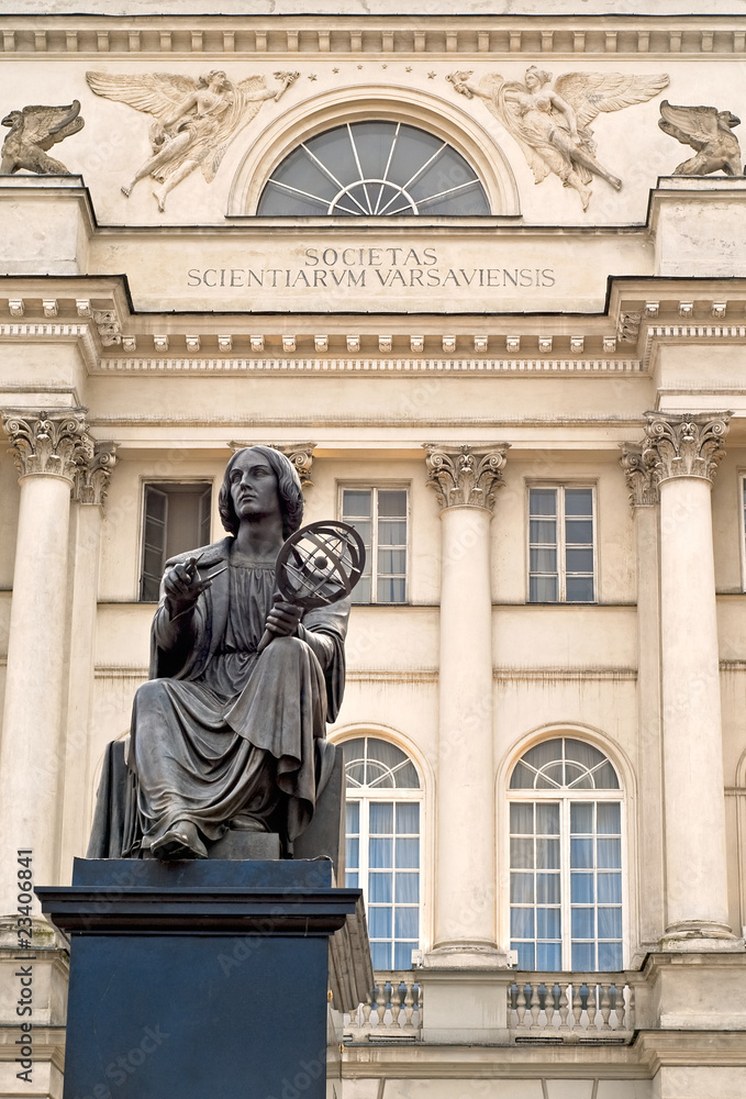 Kopernikus Statue in Warschau