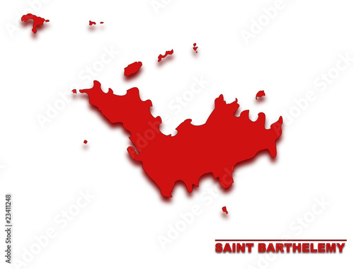 carte de saint barthelemy vierge, département de france