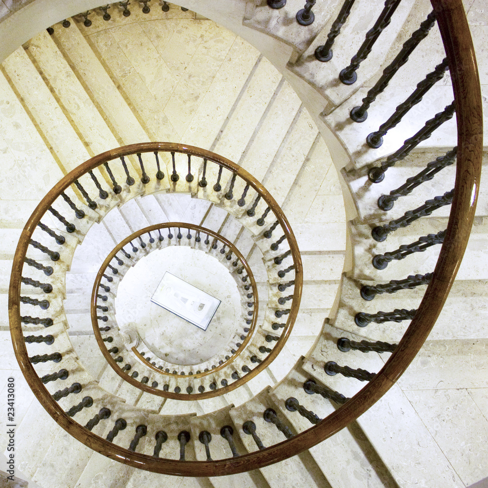 Fototapeta premium Spiral staircase