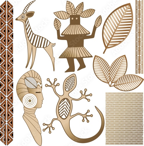 Africa Elementi Artistici decorativi-African Ornamental Elements photo