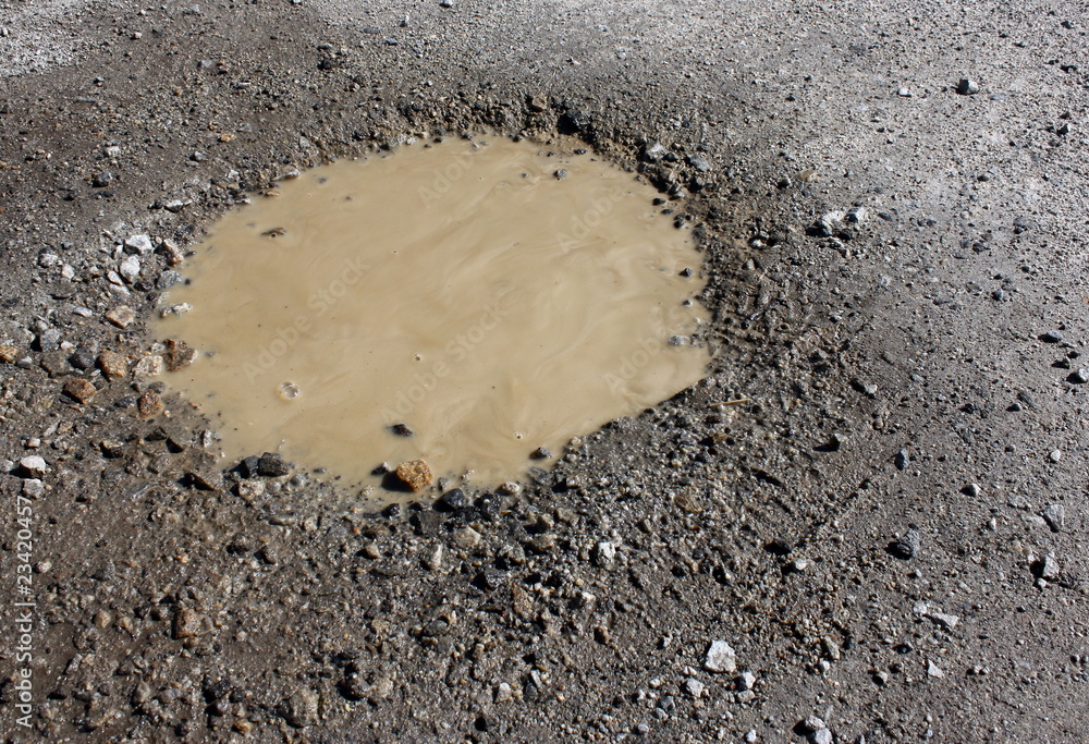 flaque d'eau Photos Adobe Stock