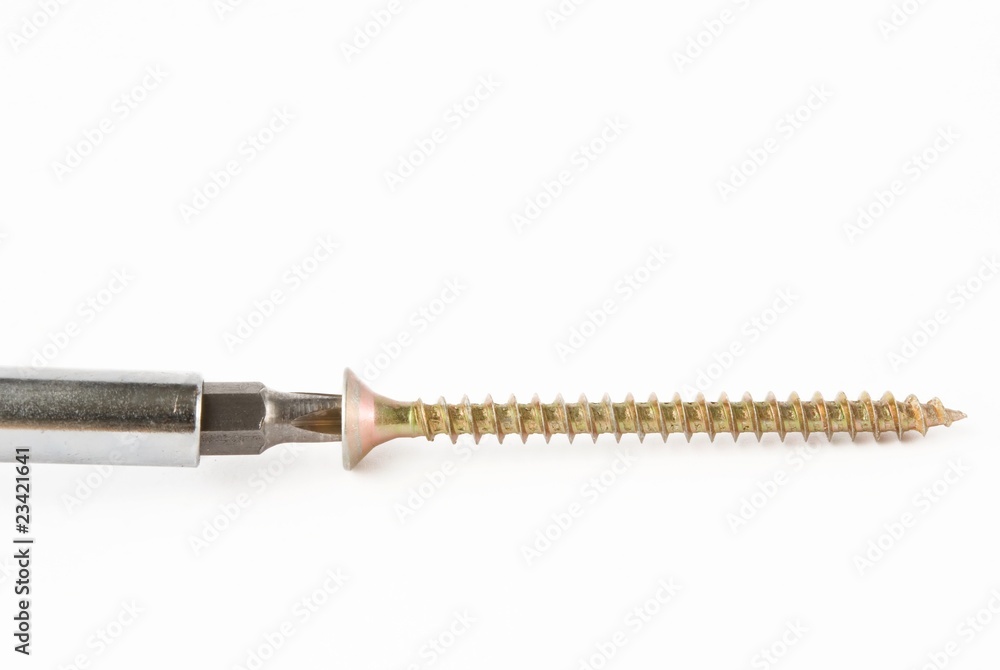 screwdriver with one screw. screwdriver with one screw.