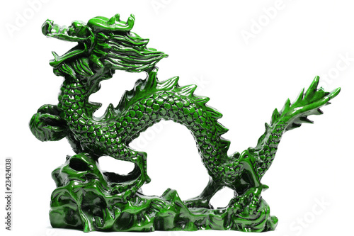 green lucky chinese dragon