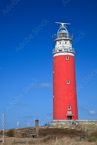 Lighthouse in the dunes at the beach