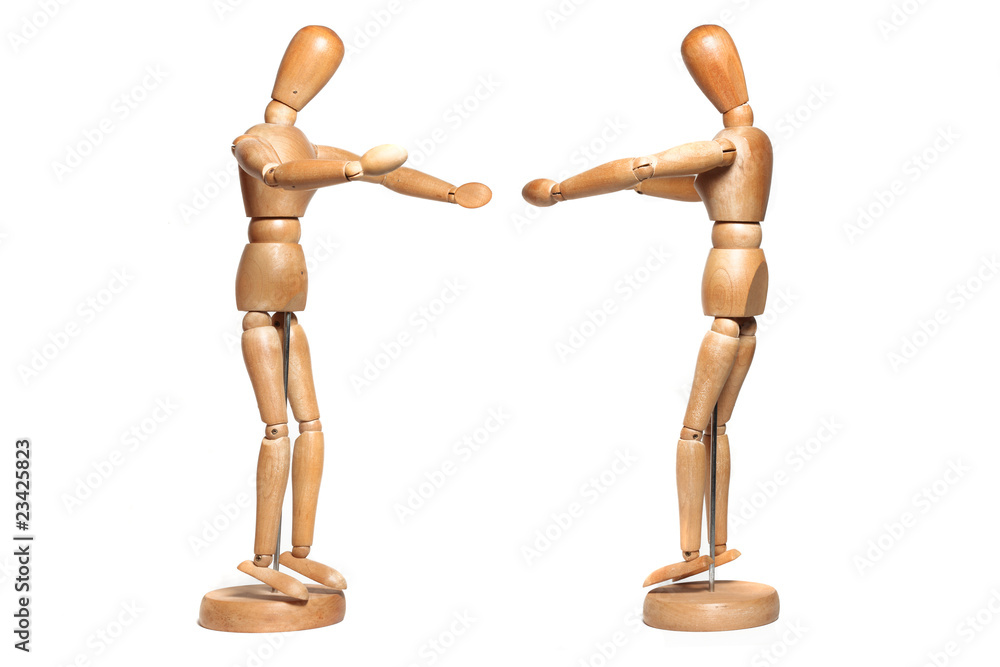 happy wooden dummy hug figure isolated happy wooden dummy hug figure isolated