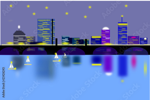 Boston Ma. cityscape vector