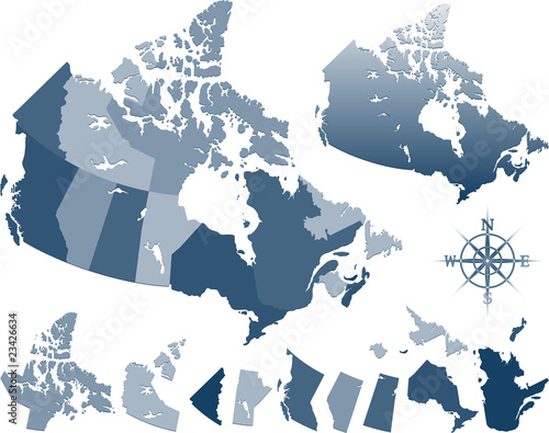 Vector Canada map