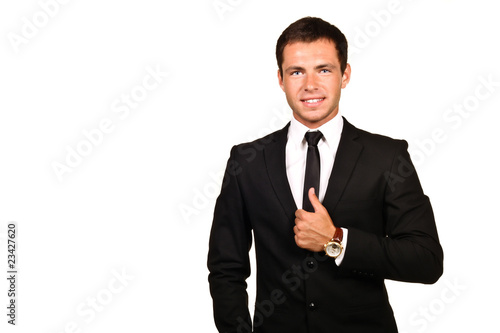 Portrait of a young hadsome businessman
