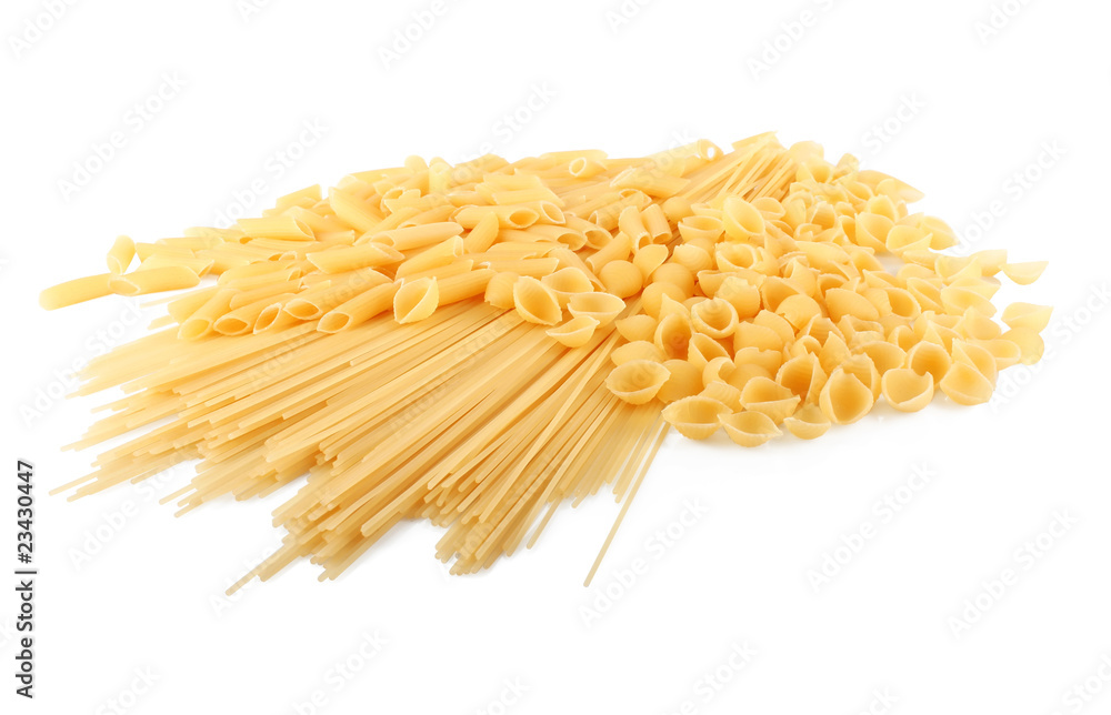 Italian pasta in different forms Italian pasta in different forms