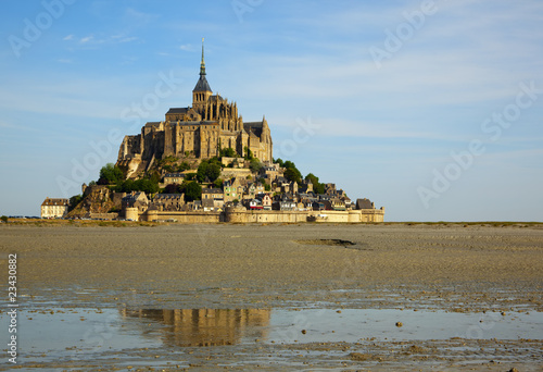 The Mont-St-Michel at ebb tide photo