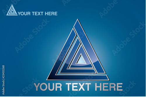 logo en forme de triangle, vector