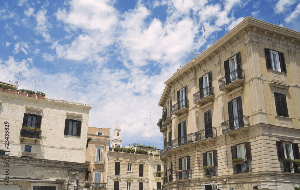 Palaces. Bari. Apulia.