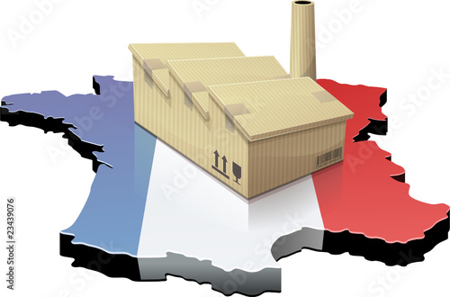 France et usine délocalisée (détouré)