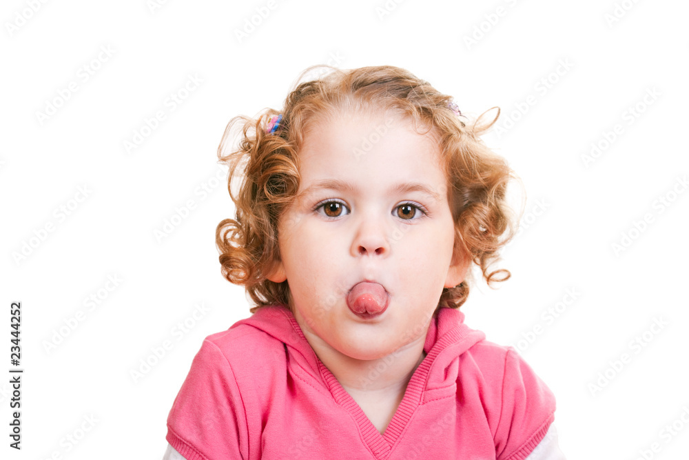 little girl sticking out tongue little girl sticking out tongue