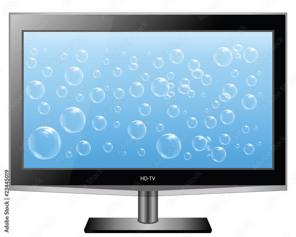 Plasma HD TV Wide Screen Vector Plasma HD TV Wide Screen Vector