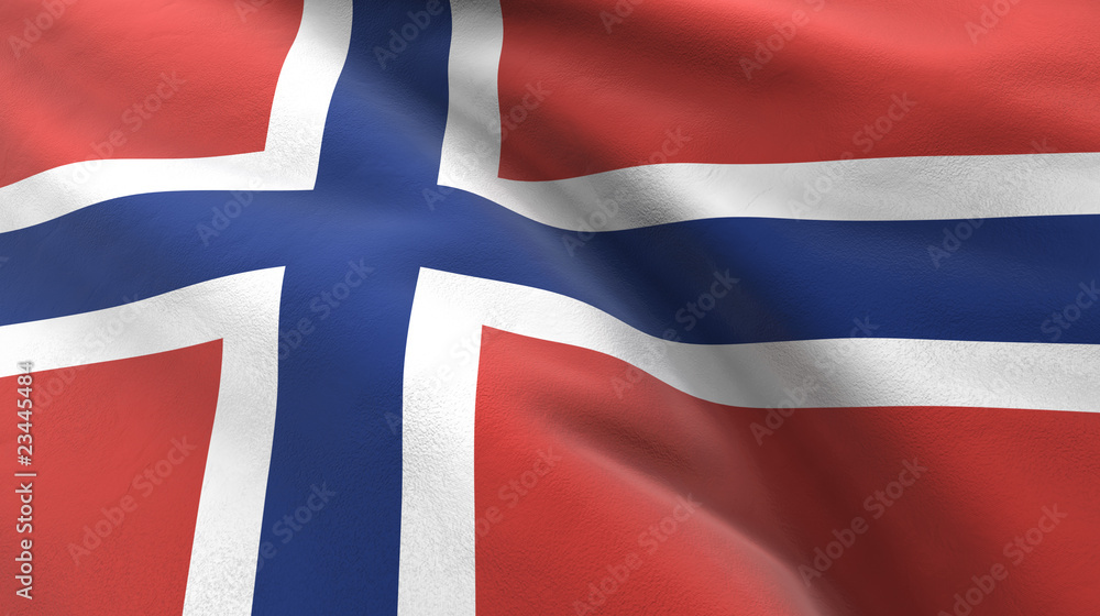 Fototapeta premium Flagge Norwegen