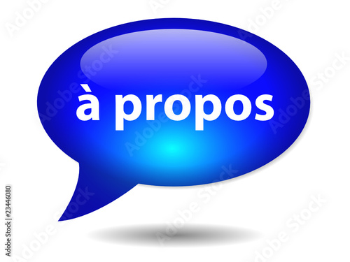 Bouton Web Bulle "à propos" (Info Information Contact Plus Nous)