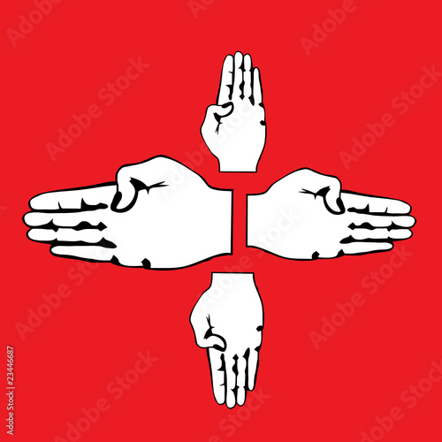 hand vector illustration