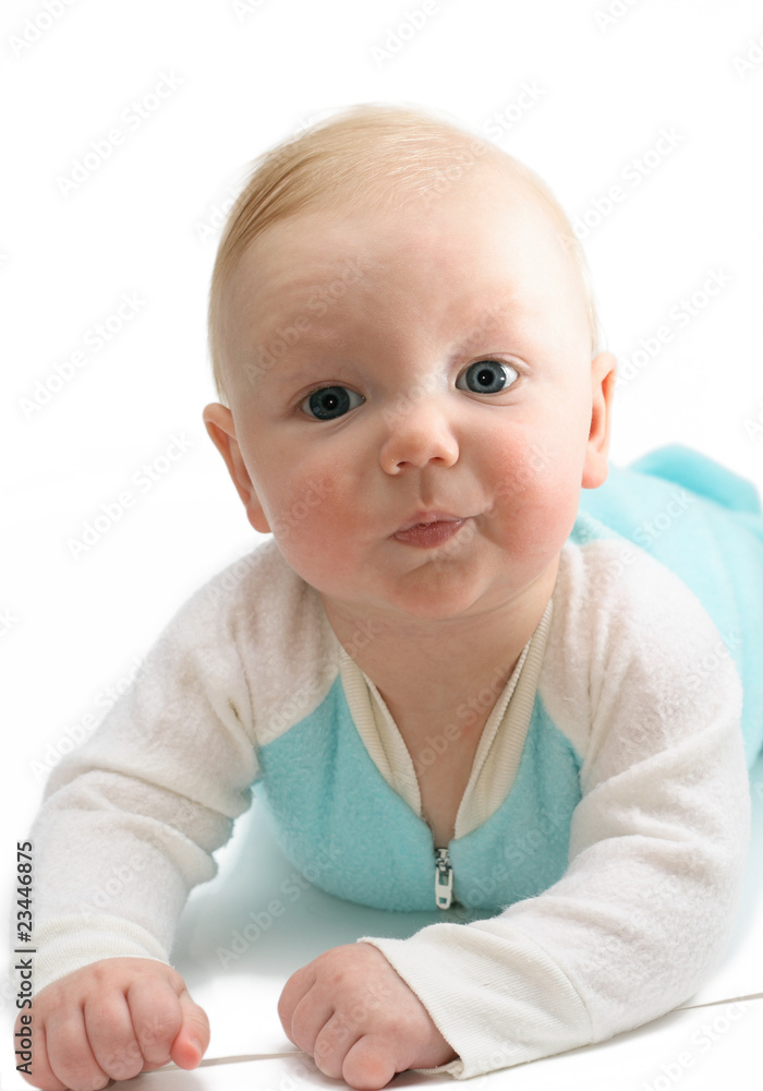 cute little baby isolated on white. cute little baby isolated on white.