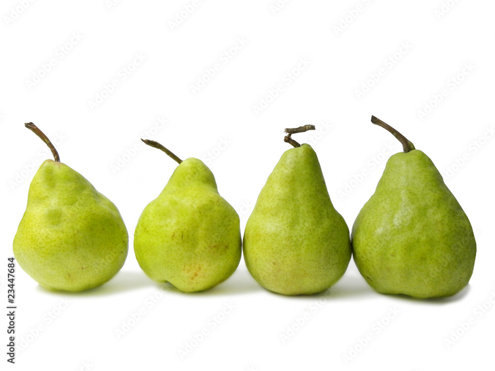 Ripe pears isolated on white background Ripe pears isolated on white background