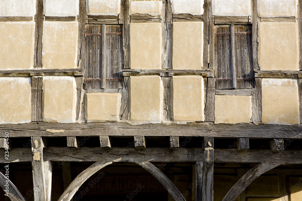 wooden house from the 15th century, Mervans, Burgundy, France