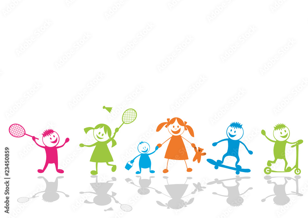 Happy playing children.Sport Happy playing children.Sport