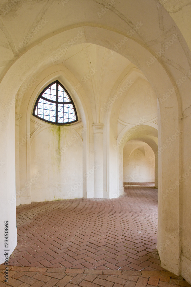cloisters, Zelena Hora near Zdar nad Sazavou, Czech Republic cloisters, Zelena Hora near Zdar nad Sazavou, Czech Republic