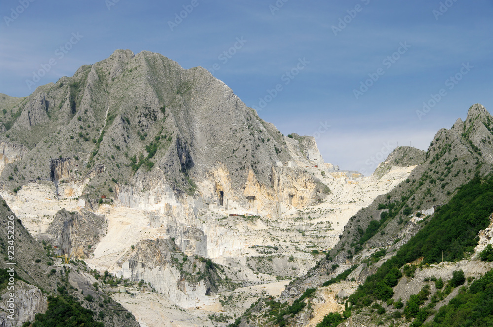 Carrara Marmor Steinbruch - Carrara  marble stone pit 02