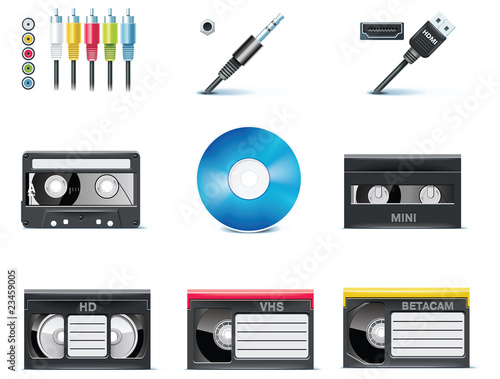 Vector video icons. Part 8