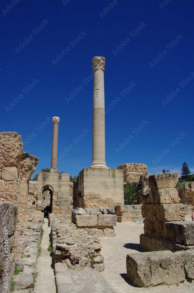 Carthage sous un ciel bleu