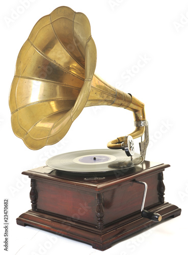 old gramophone photo