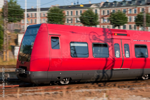 Photography Passenger train in motion