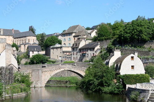 Konstfotografi Mende : le pont Notre Dame (Lozère)