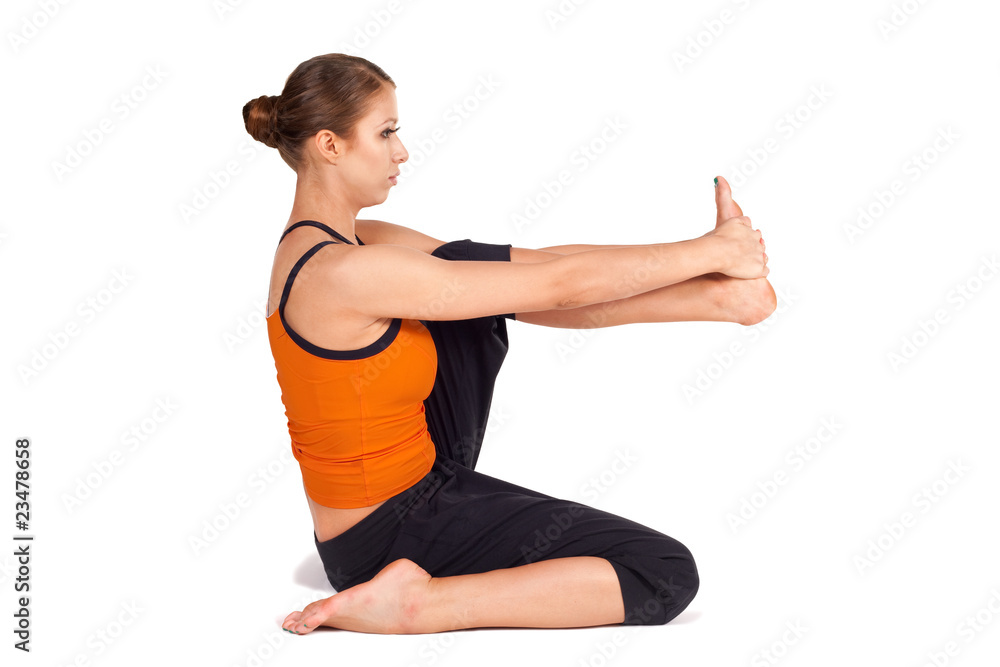 Woman Practicing Yoga