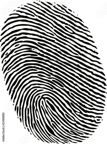 black ink fingerprint