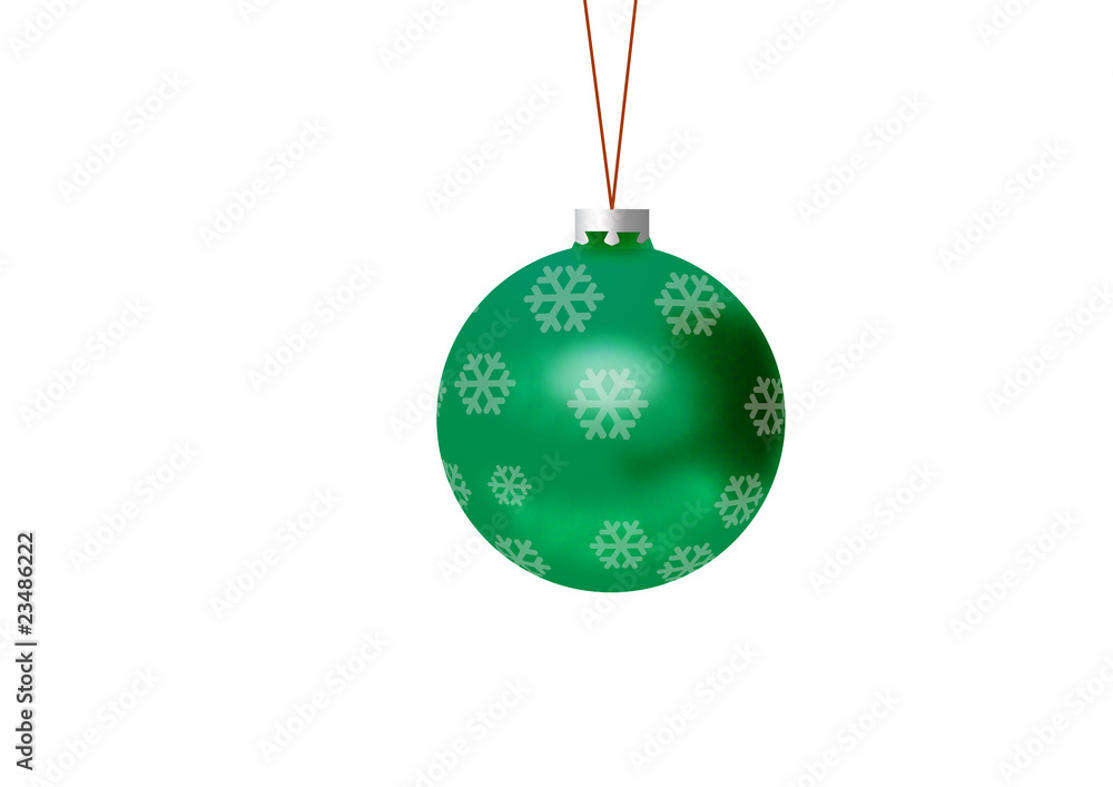 Bola de navidad verde Bola de navidad verde