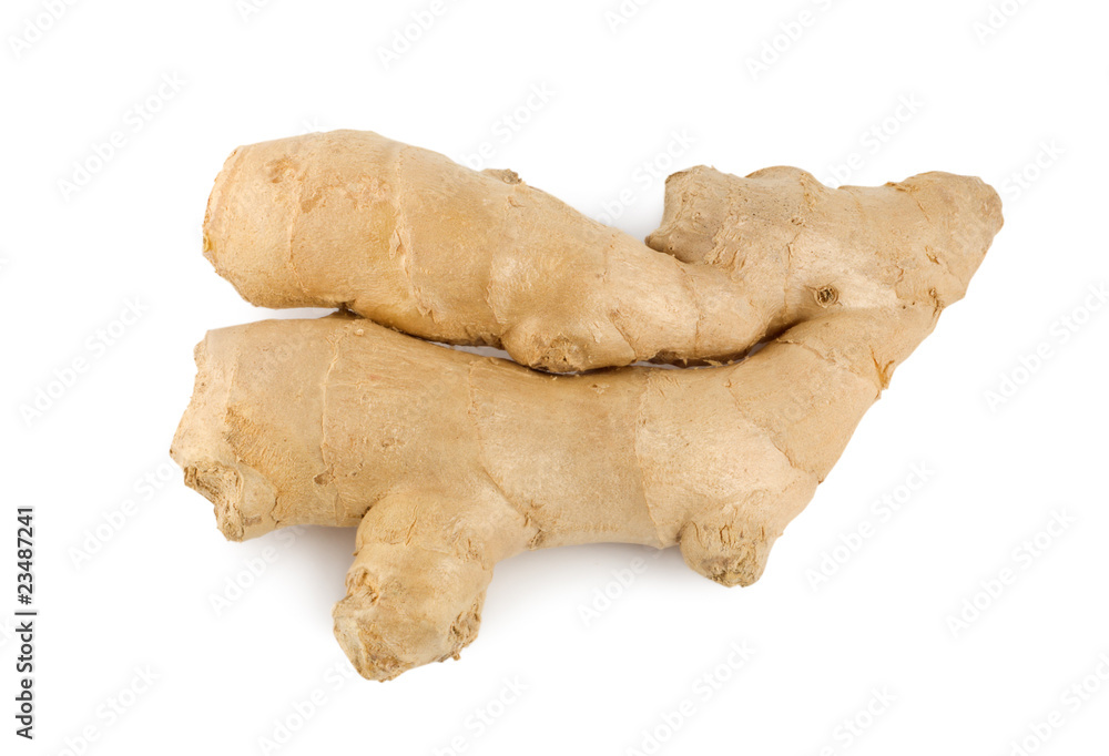 Ginger root isolated on a white Ginger root isolated on a white
