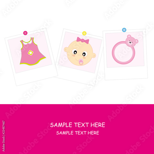 Tarjeta felicitación bebe