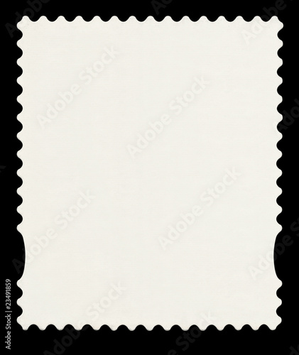 English postage stamp isolated with clipping path.