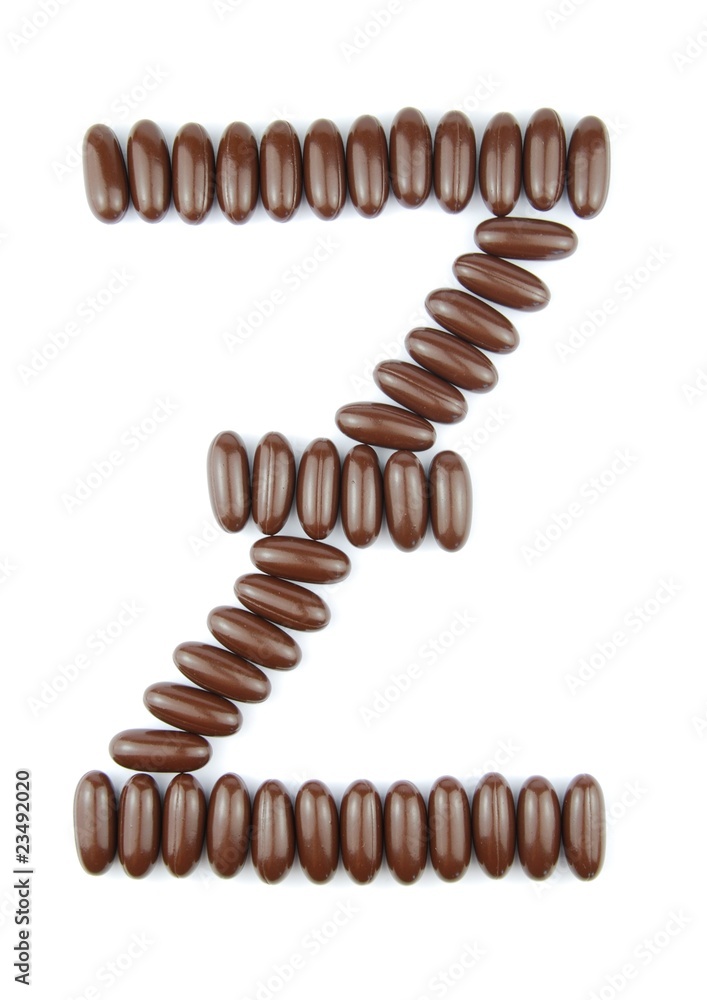 Obraz premium Chocolate letter Z