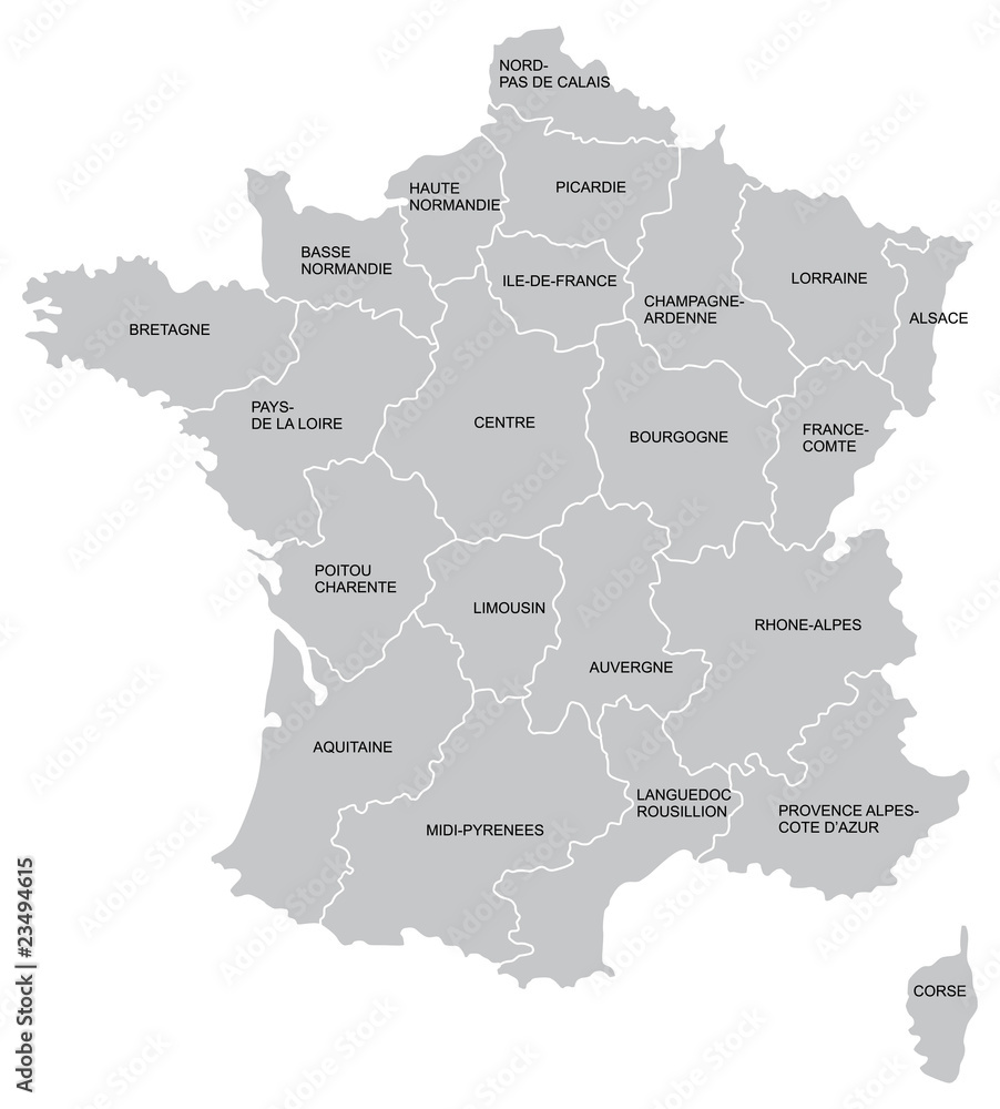 Naklejka premium French map